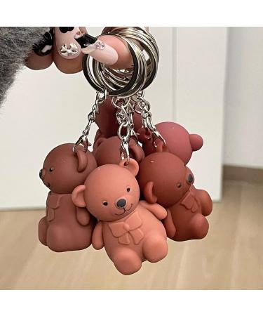  behound 2 en 1 Key Chain Bear Lipstic Keychain Bear Lipsticks Long Lasting Lip Gloss Keychain 2023 New Keychain Cute Bear Beauty Makeup (01+04+06) - Buy Online on GoSupps.com