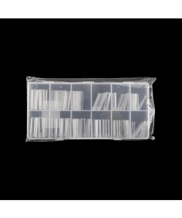 KOXXIAMOQ 240 Soft Gel Full Cover Nail Tips for Nail Extensions Clear Square Coffin Fake Nail Tips No C Curve Nail Tips Long Acrylic False Nails Traceless(transparent) - Buy Online on GoSupps.com