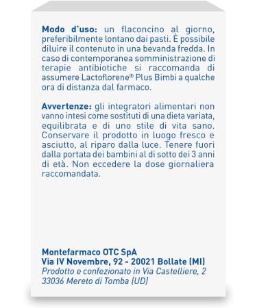  LACTOFLORENE LACTOFLORENE Plus Bimbi Lactic Acid Bacteria Probiotics Gluten Free Lactose Free - Children's Supplements with Probiotics Zinc Vitamin B for balanced intestinal flora (12 bottles) - Buy Online on GoSupps.com