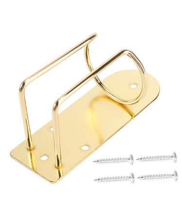 Didiseaon Clipper Stand Professional Hair Wall Hair Trimmer Holder Barber Clipper Holder Wall Hanging Clippers Wall Hair Clipper Rack Barber Supplies Shaver Gem Stainless Steel 12.5x6cm Gloden