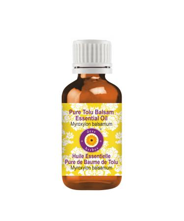 Deve Herbes Pure Tolu Balsam Essential Oil (Myroxylon balsamum) Steam Distilled 5ml (0.16 oz)