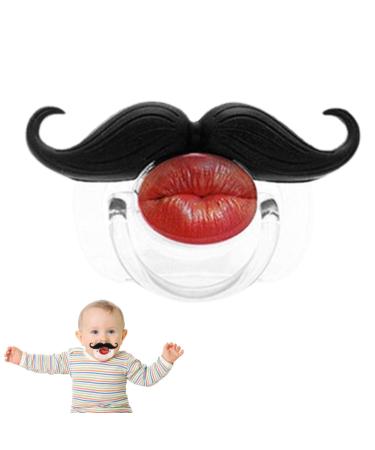 Vincenten mustache pacifier for toddlers - toddlers cute and novelty Schnuller - Soft and safe beard pacifier for babies and toddlers unisex