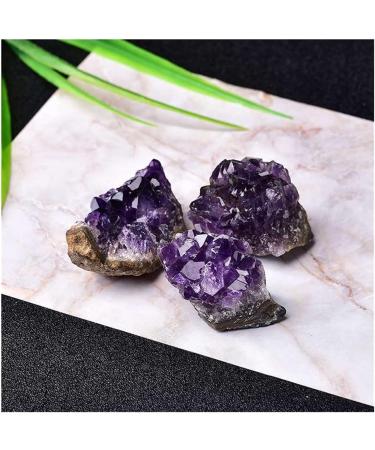 Gift 1pc Natural Quartz Crystal Brazilian Amethyst Cluster Druzy Geode Specimen Stones 2-2.5cm for Full of Texture - Buy Online on GoSupps.com