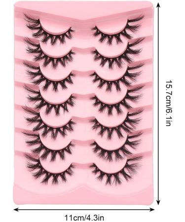 False Eye Lashes 7 Pairs Natural Wispy 3D Effect Lashes Fluffy Cat Eye Lashes Wispy Fake Eyelashes for Parties Reusable Type 13 - Buy Online on GoSupps.com