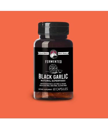 Black Garlic Capsules Natural SUPERFOOD 60 Capsules / 30 Servings (1 000mg/Serving) - Buy Online on GoSupps.com