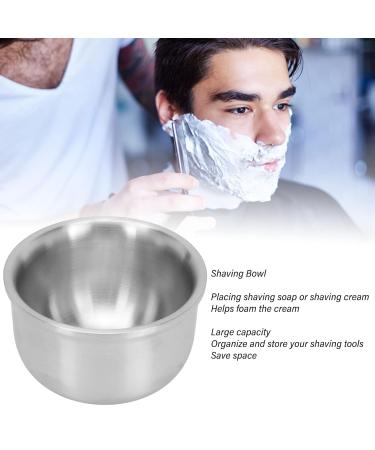 Professional Shaving Foam Mug - Portable Stainless Steel Shaving Bowl for Home & Travel - Buy Online on GoSupps.com