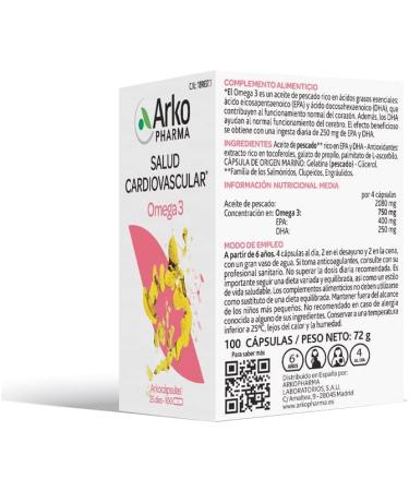 ARKO Arkocaps visolie Omega3 100 Cap 200 g - Buy Online on GoSupps.com