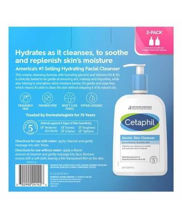 Cetaphil Gentle Skin Cleanser - 2/20 oz. Pumps | Gentle Hydration for All Skin Types | Shop Internationally - Buy Online on GoSupps.com