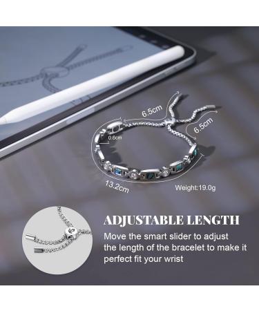 RainSo Elegant Women's Stainless Steel Magnetic Adjustable Bracelet with Gift Box - Stylish Silver Jewelry for Women - Buy Online on GoSupps.com