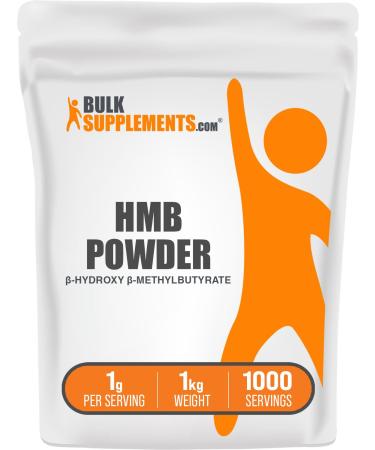 BulkSupplements.com HMB Powder - as Calcium HMB Beta-Hydroxy Beta-Methylbutyrate - HMB Powder Supplements Gluten Free - 1g per Serving 1kg (2.2 lbs) (Pack of 1) 2.2 Pound (Pack of 1)