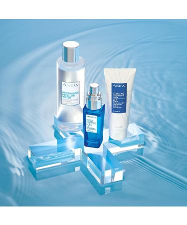 Avon Anew Revitalising Micellar Water 200ml with Hyaluronic Acid & Vitamin B3 - Dissolves Oil and Makeup, Hydrates and Brightens Skin - Buy Online on GoSupps.com