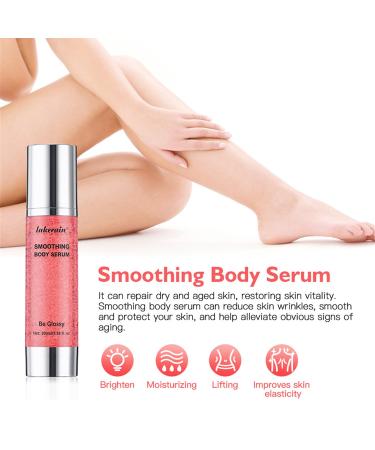 Be Glossy Smoothing Body Serum for Wrinkles Anti-Aging Infused with Hyaluronic Acid Vitamin E Glycerin Niacinamide Firming & Hydrating Body Serum Repairing for Silky Skincare - Buy Online on GoSupps.com