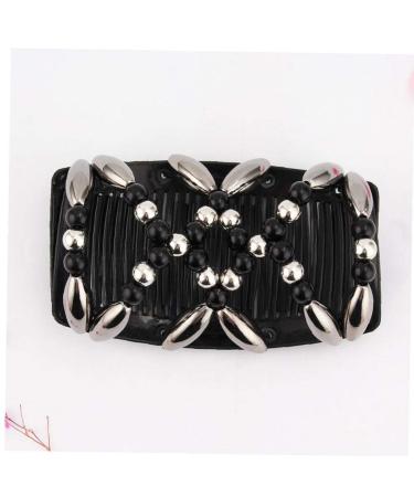 Pearl Hair Combs | Magic Elastic Double Clip Hair Accessories for Women & Girls - Buy Online on GoSupps.com