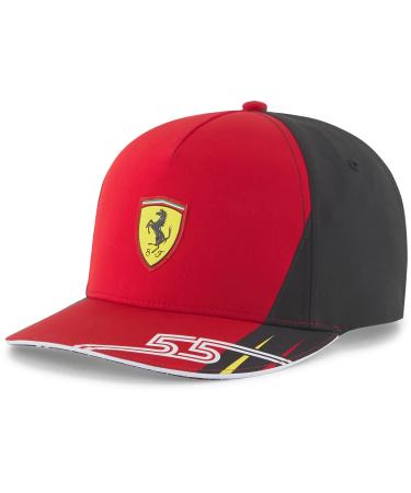 PUMA Unisex Baby Sf Ferrari Replica Sainz Lc Jr. Cap Red/Black (Rosso Corsa Black) One Size