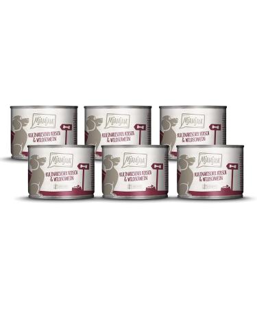 Mjamjam Premium Wet Dog Food (6 x 200g) - Delicious Beef with Cooked Potatoes & Crispy Peas Deer & Wild Boar | International Shipping Available - Buy Online on GoSupps.com