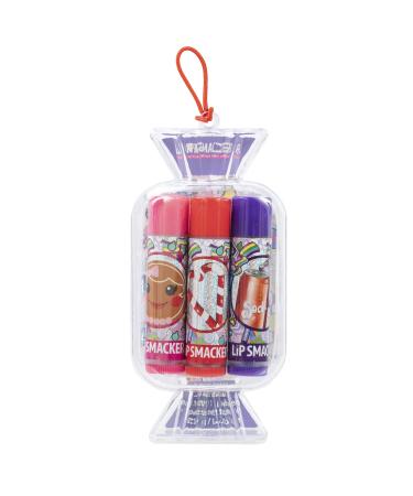 Lip Smacker Original & Best Candy Trio- Purple Gingerbread  Candy Cane  Soda Pop