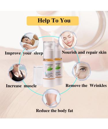 Buy HGH Youth Care Gel & Visualsource Anti-Aging Serum - Natural Aloe Oligopeptide for Youthful Skin Fine Lines & Wrinkles Removal - Buy Online on GoSupps.com