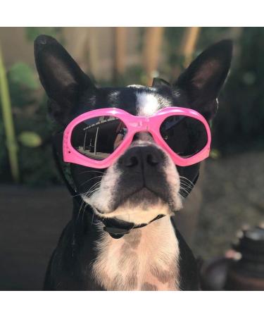 Pet Leso Doggles - Stylish Windproof Puppy Sunglasses in Pink | Shop Internationally for Trendy Dog Goggles - Buy Online on GoSupps.com