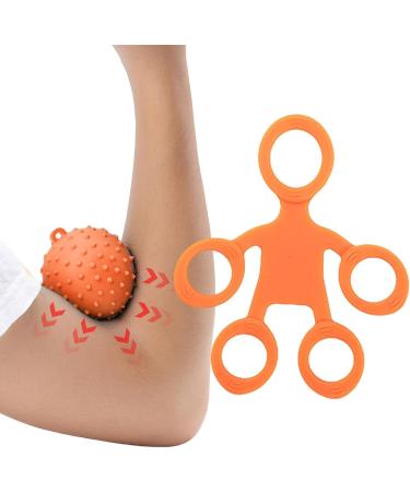 Handmade Silicone Gymnastics Ball - Stress Relief & Hand Training Equipment in Bright Orange - Buy Online on GoSupps.com