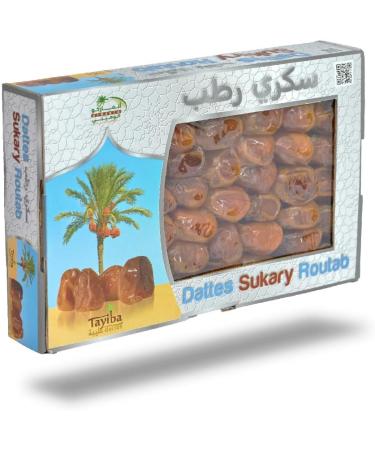 Sukary Routab Dates from Tayiba Box of 1200 g Fresh Dates Picked at Mid-Ripeness Sweet and Fleshy - Buy Online on GoSupps.com