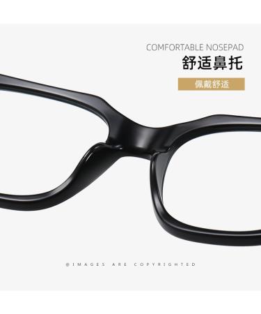 TR90 Blue Light Blocking Glasses for Men & Women - Anti UV Ray Reading Glasses - Stylish Black-Brown Square Frame 52mm - Buy Online on GoSupps.com