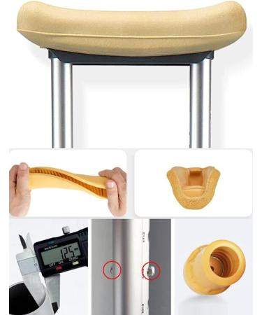 Crutches for Adults Underarm 1 Pair Crutches for Armpits Adjustable Height Aluminum Crutches Unisex Crutches Great for Travel or Work - Buy Online on GoSupps.com