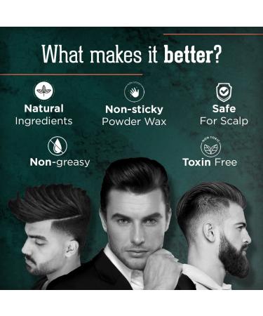 BEARDHOOD Hair Volumizing Powder Wax for Men 20gm | Strong Hold & Matte Finish | Natural & Toxin-Free Styling | Vegan & Cruelty-Free - Buy Online on GoSupps.com