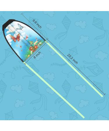 Lewabov Children's Thumb Ejection Kite 2 Pcs - Mini Beach Kite for Kids, Easy to Fly Outdoor Sports Toy - Blue Green - Buy Online on GoSupps.com