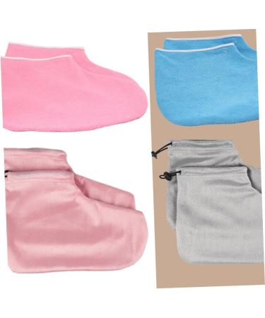 Amosfun 2 Pair Paraffin Wax Warmer Paraffin Wax Booties Paraffin Bath Liners Wax Foot Covers Moisturizing Booties Hot Spa Wax Foot Moisturizing Socks Cotton Foot Strap Foot Bag Heel Work 28x20cm Pink - Buy Online on GoSupps.com