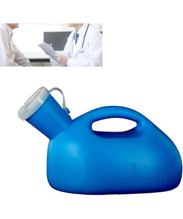 Men Urinal Bottle 2000ml Capacity Spill Proof Wide Opening Convenient Handle Prevent Leakage Ideal for Elderly Male Urinals - Buy Online on GoSupps.com