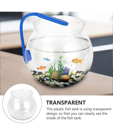 Balacoo 3 Gallon Clear Plastic Goldfish Tank | Decorative Small Fish Bowl Aquarium & Plant Pot - Buy Online on GoSupps.com