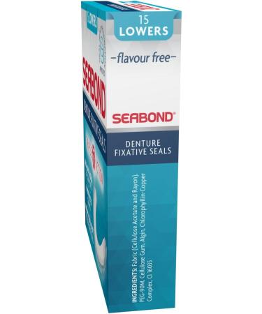Seabond Denture Fixative Seals - Original - 15 Lowers - Pack of 6 - Buy Online on GoSupps.com