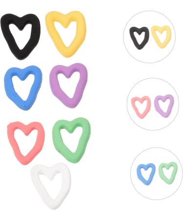 20pcs Christmas Xmas Heart Shaped Nail Art Ornaments DIY Nail Decorations Heart Decor Nail Art Decoration Nail Charms for Fake Nails Manicure Supplies Heart-Shaped Trinkets gem - Buy Online on GoSupps.com