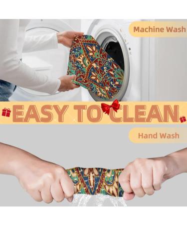 Buy Beard Bib Apron for Men - Non-Stick Waterproof Hair Catcher & Grooming Cloth | Abstract Mandala Pattern - International Shipping Available - Buy Online on GoSupps.com