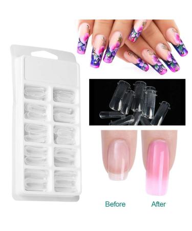 500pcs Full Cover Nail Forms - Clear Nail Extension Tool for Quick & Easy Nail Art - Buy Online on GoSupps.com