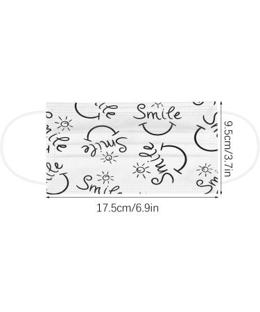 Genetic 10-Piece Adult Mouth Protection - One-Way 3-Layer Face Cover with Motif - Breathable Smile Print & Multi-Function Cloth Neck Gaiter - Size A-05 - Buy Online on GoSupps.com
