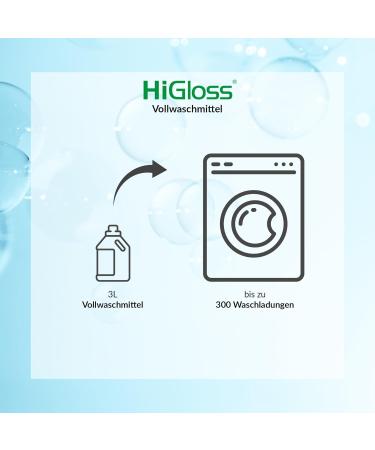 Buy Higlos Full Detergent 3000ml - High-Concentrate Allergy-Safe Effective at 30 C for 300 Washes | International Shipping - Buy Online on GoSupps.com