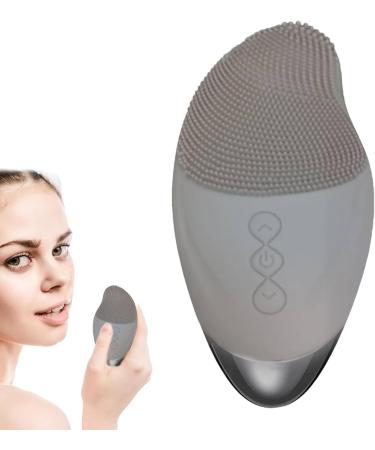 Cleansing Facial Brush | Soft Silicone Face Brush | Vibrating Waterproof Rechargeable Simple Skin Care Tools for Enhances Absorption of Facial Skin Care Products Gray (English) - Buy Online on GoSupps.com