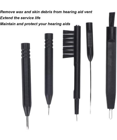 Hearing Aid Amplifier Cleaning Tools Kit with Small Brush, Clean Needles, and Cloth - Includes Case - Ear Cleaning Accessories - Buy Online on GoSupps.com