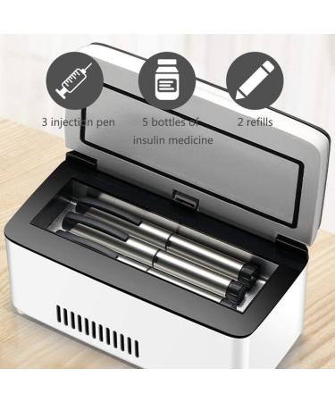 Portable Insulin Refrigerated Box Small Medicine Cooler Case 0-18 C Thermostat Refrigerator with Lithium Battery LED Display for Travel Car Diabetic - Buy Online on GoSupps.com