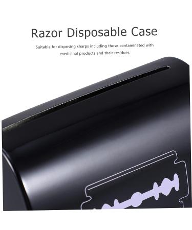 Lurrose 4-Piece Blade Storage Box | Safe Razor Blade Waste Container | Durable Autumn Iron Storage Case for Men - Buy Online on GoSupps.com