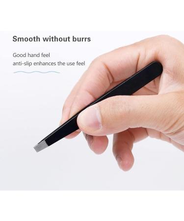 Derlaier Tweezers Set - High Precision Stainless Steel Eyebrow Tweezers for Facial Hair Removal, Ingrown Hair, and Splinter Removal - Buy Online on GoSupps.com
