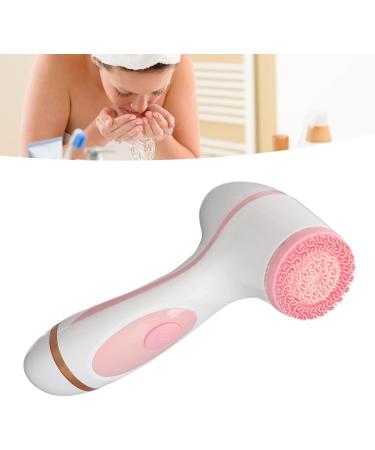 Electric Face Brush Waterproof Pore Deep Cleansing Silicone Facial Cleansing Brush for Salon (Pink) - Buy Online on GoSupps.com