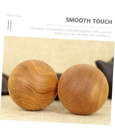 Fomiyes 2-Pack Wooden Massage Balls - Finger Acupressure Chinese Meditation & Stress Relief for Hands & Feet - Buy Online on GoSupps.com