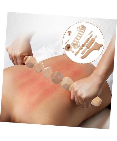 Plafope 5-St Massage Device Beech Wood Cat Ears Foot & Body Massage Tools Gua Sha Ridge Facial Tools & Leg Roller Scratching Stick Shop Now for Global Shipping! - Buy Online on GoSupps.com