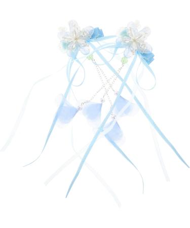 Beaupretty 3 Pairs tassel flower hair clip hair accessories for kids flower headpiece blue hair accessories kid hair accessories dangle tassel hair clip hair clips child the flowers hairpin - Buy Online on GoSupps.com