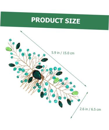 minkissy Bride Wedding Hair Accessories Bride Hair Comb Bridal Crystal Hair Comb Rhinestones Rhinestone Insert Comb Rhinestone Hair Comb Personality Hair Piece The Photo Headgear Zinc Alloy - Buy Online on GoSupps.com