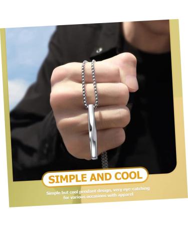Yardenfun Geometric Hip Hop Necklace Men Pendant Neck Chain Mens Necklaces Male Titanium Steel Accessories Man - Buy Online on GoSupps.com