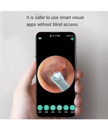 Wireless Smart Ear Cleaner Endoscope Ear Pick Multifunctional Ear-Picking WiFi Artifact Luminous Visual Ear-Picking Spoon white - Buy Online on GoSupps.com