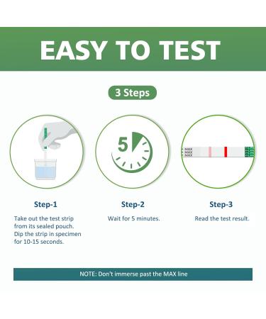 Fentanyl Test Strips 10 Pack - High Sensitivity Rapid Detection Kit - Carethetic Fentanyl Testing - Easy to Use & Read - Buy Online on GoSupps.com